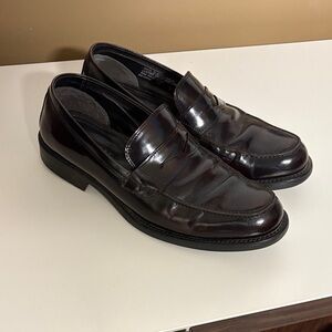 Burgundy Brown Loafers Size 43/10ish